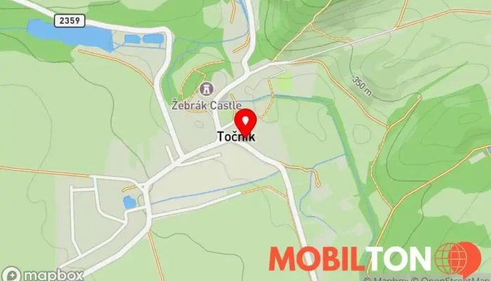 mapa Hostinec U krále Václava IV. Hospoda, Restaurace v Točník