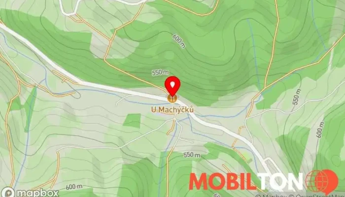 mapa Hostinec U Machýčků Hospoda v 