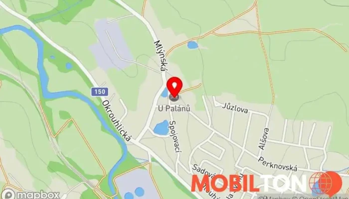 mapa Hostinec U Palánů s.r.o. Restaurace, Penzion v Žďárská 1717