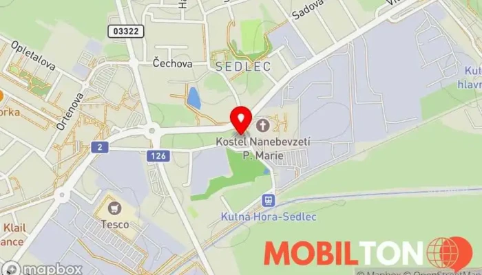 mapa Hostinec U Zlatého Lva Restaurace v Sedlec
