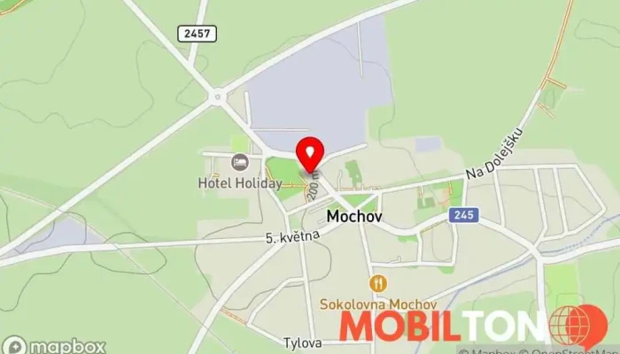 mapa Hotel Bouček Hotel v Čelakovická 11