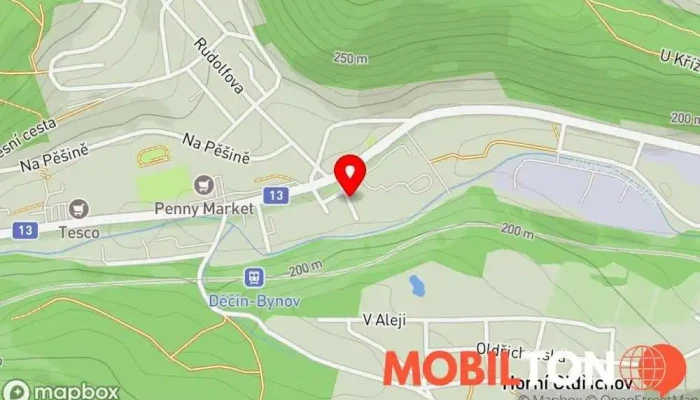 mapa Hotel Marion Hotel, Restaurace v Teplická 151