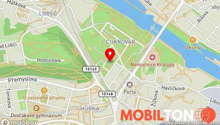mapa Hotel Sport Hotel, Přednáškový sál, Konferenční a kongresové centrum, Taneční sál, Školicí centrum, Restaurace, Sportovní komplex v U Cukrovaru 1086