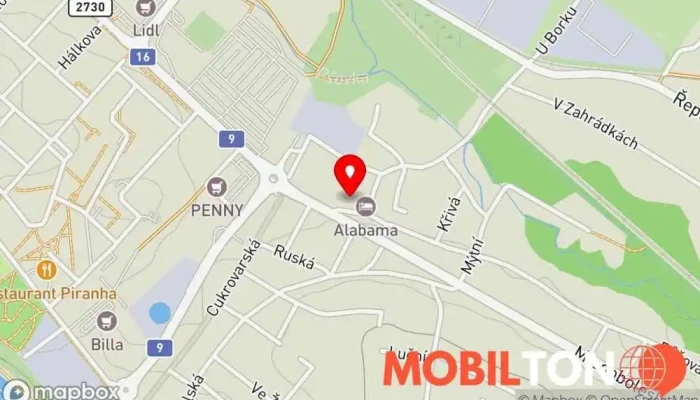 mapa Hotel Swami Hotel v 9, Okružní 2545