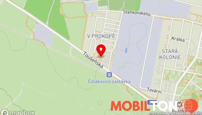 mapa Hotel Toscca Hotel v V Prokopě 1551