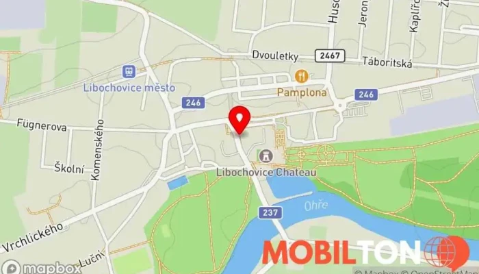 mapa Hotel U Beránků Hotel, Penzion v Purkyňova 11