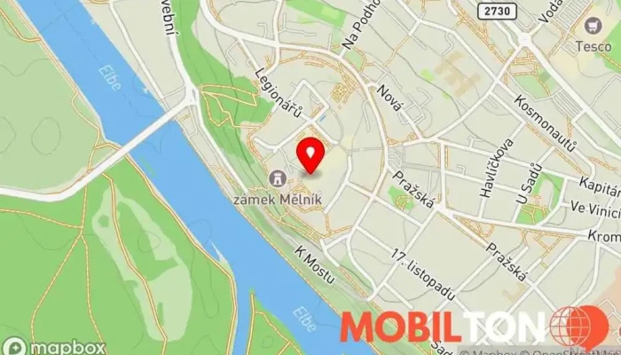 mapa Hotel U Rytíře Hotel v 9, Svatováclavská 17