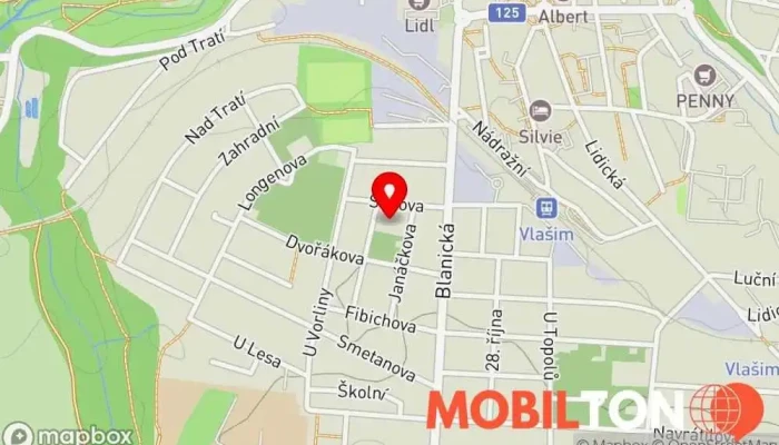 mapa Hotel Vorlina Hotel, Bowling / Kuželky, Restaurace v Sukova 343