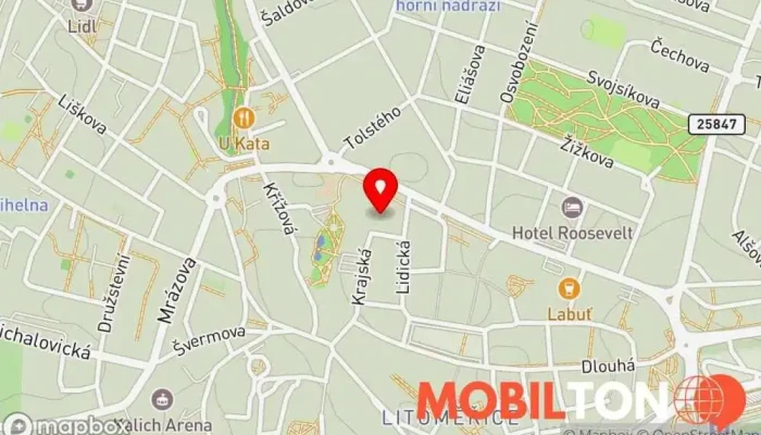 mapa Hrad Litoměřice Hrad, Turistická atrakce v 5, Tyršovo nám. 68