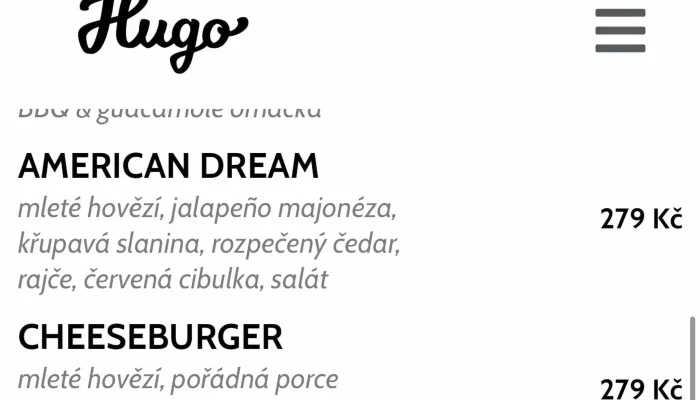 Hugo Restaurant Cafe Slany Hledam - Wilsonova 585
