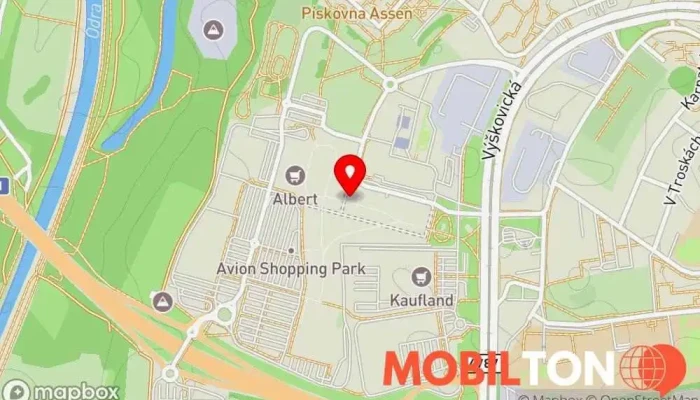 mapa iLoveServis Ostrava, Avion - expresní servis mobilů, tabletů a Macbooků Opravna mobilních telefonů, Prodejna příslušenství k mobilním telefonům, Opravy počítačů, Opravna elektroniky, Opravna telefonů v Ostrava-jih-Zábřeh