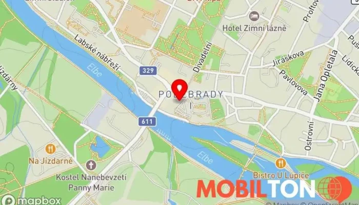 mapa Indian Nepali Restaurant Darbar Indická restaurace, Asijská restaurace, Nepálská restaurace v Jiřího nám.