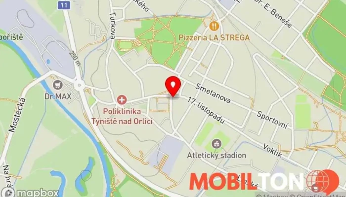 mapa INDIGO počítače - telefony - internet Prodejna počítačových potřeb, Prodej mobilních telefonů, Opravy počítačů, Prodej výpočetní techniky, Poskytovatel internetových služeb, Opravna telefonů v 17. listopadu 222