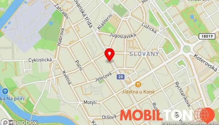 mapa iPhone Plzeň Prodejna, Opravna mobilních telefonů v Plzeň 2-Slovany