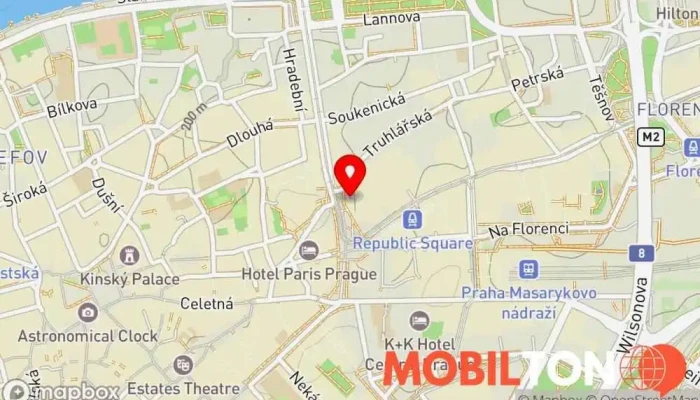 mapa iPhone Point Palladium Opravna mobilních telefonů v Petrská čtvrť