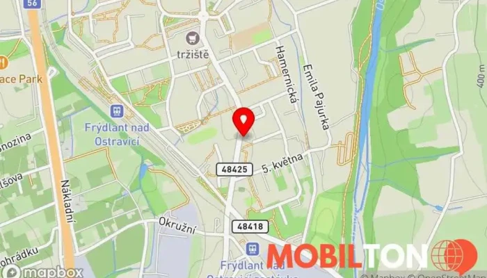 mapa iPhone Servis INDUSTRIES Opravna mobilních telefonů, Prodejna příslušenství k mobilním telefonům, Opravy počítačů, Opravna telefonů v Hlavní 275