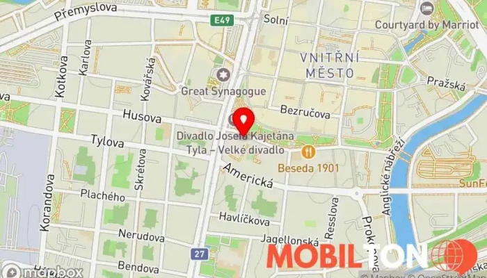 mapa iPhone-STORE Prodej mobilních telefonů v Plzeň 1