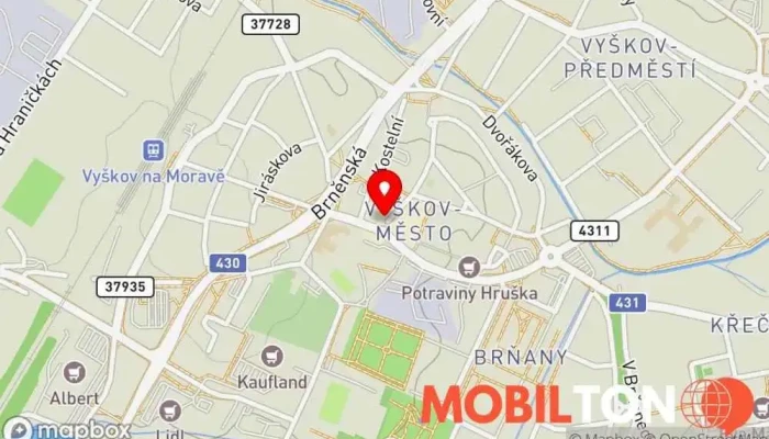 mapa iPhoneMarket Prodej mobilních telefonů, Prodejna příslušenství k mobilním telefonům, Opravna mobilních telefonů v Město