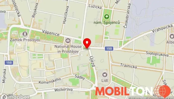 mapa iPhoneMarket Prodej mobilních telefonů v Prostějov