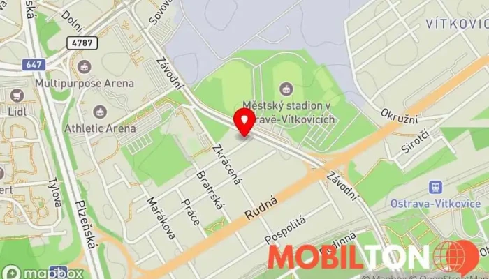 mapa iPhoneOstrava.cz Opravna mobilních telefonů, Opravna elektroniky v Ostrava-jih