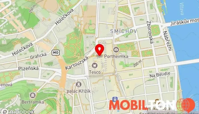mapa iPhonePoint Opravna mobilních telefonů v Praha 5-Anděl