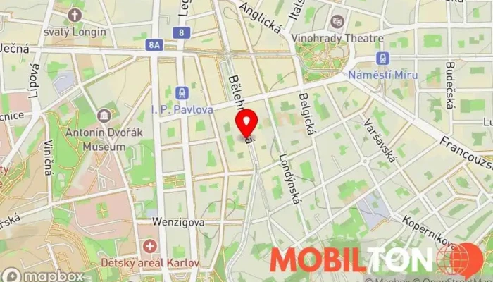 mapa iServis - Apple iPhone Oprava Praha 2 Opravna mobilních telefonů, Opravna elektroniky, Prodej elektroniky, Prodejna v Nové Město