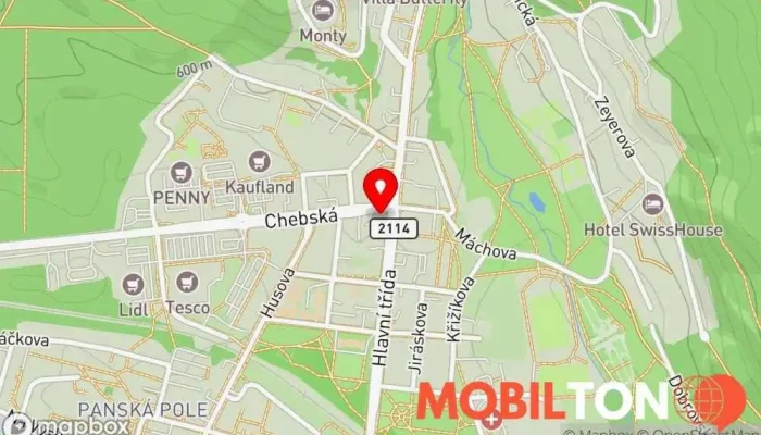 mapa iSettings Opravna telefonů, Prodejna příslušenství k mobilním telefonům, Prodej mobilních telefonů, Opravy počítačů v Chebská 257/1