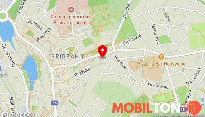 mapa Istanbul Doner Kebab Obchod s kebabem, Rychlé občerstvení v Příbram II