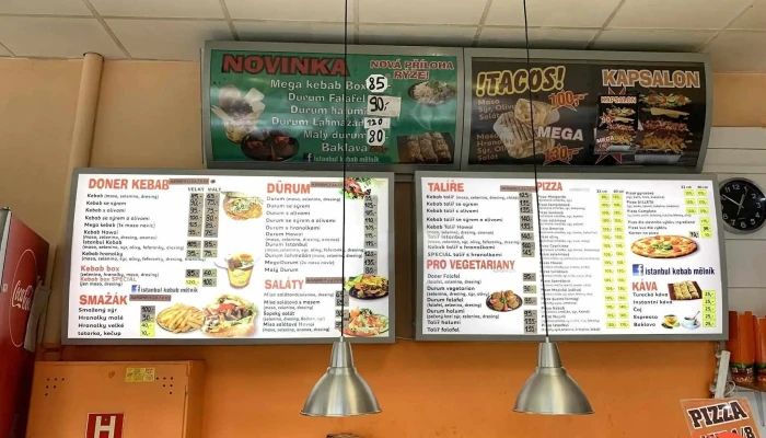 Istanbul Doner Kebab Pizza Menu - 1, Pražská 220