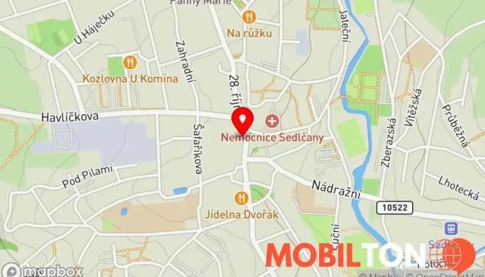 mapa Istanbul Kebab Restaurace v nám. T. G. Masaryka 30