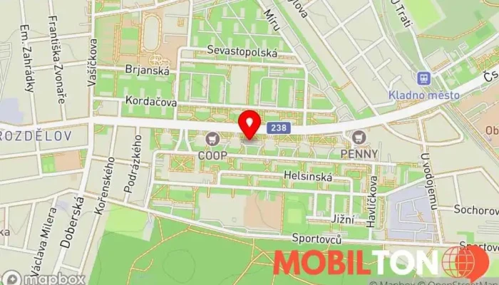 mapa Istanbul Kebab Kladno Restaurace nabízející döner kebab v 4 Kladno 4 CZ, Vítězná 2990