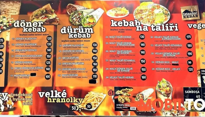 Istanbul Kebab Kladno -  Menu - 4 Kladno 4 Cz, Vítězná 2990