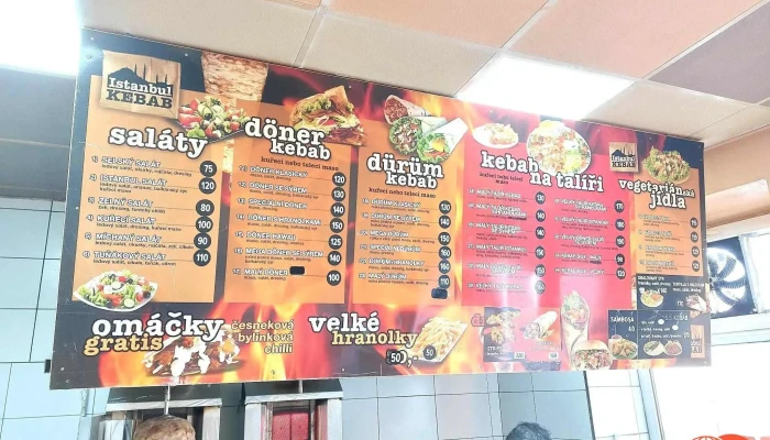 Istanbul Kebab -  Menu - Cechovní 150