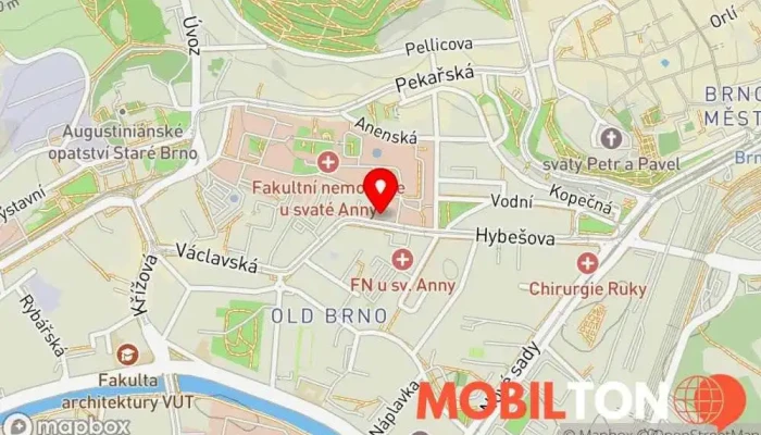 mapa ITS akciová společnost Opravy počítačů, Služby zabezpečení počítačů, Prodej výpočetní techniky, Opravna mobilních telefonů v Brno-střed
