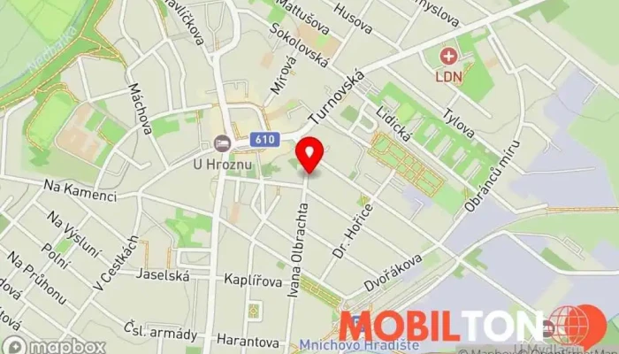 mapa ITtrend Opravy počítačů, Opravna mobilních telefonů v I. Olbrachta