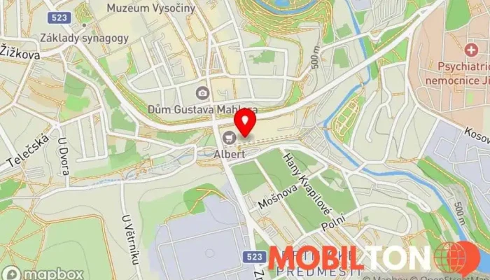 mapa iWant Opravna mobilních telefonů, Prodejna příslušenství k mobilním telefonům, Prodej mobilních telefonů, Opravy počítačů, Prodej elektroniky v Hradební 1 OC City Park