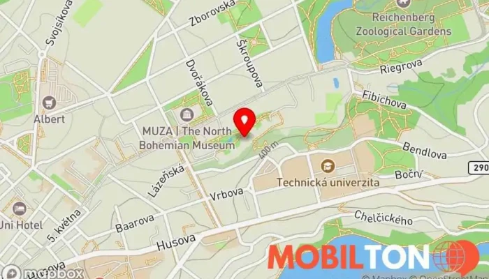 mapa iWorlds Opravna mobilních telefonů v Staré Město