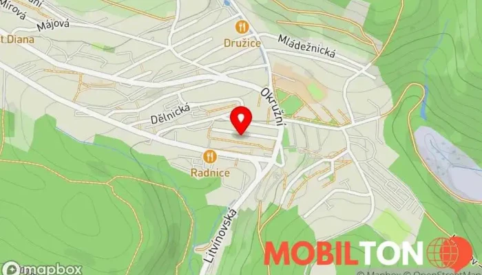 mapa Izmir Kebab Meziboři Turecká restaurace v nám. 8. května