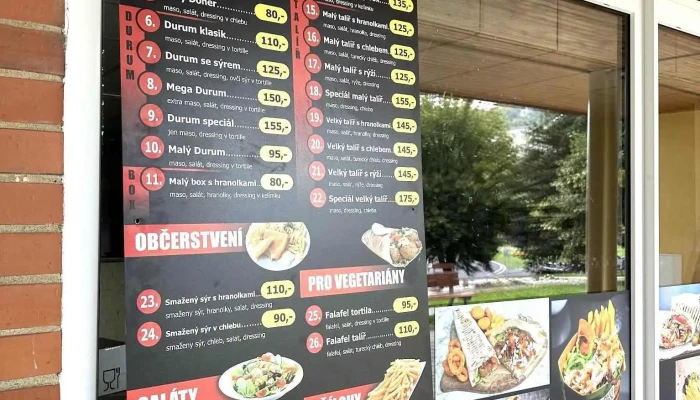 Izmir Kebab Mezibori Menu - Nám. 8. Května