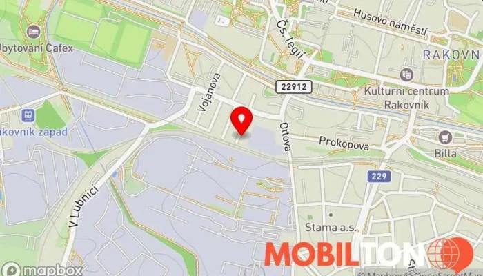 mapa Jana Malá a spol.  v Přemyslova 355