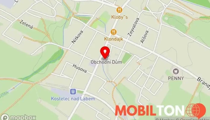 mapa Jídelna na Marjánce Restaurace v T. G. Masaryka 1124