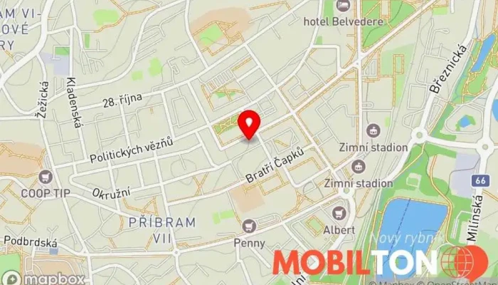 mapa Johnnys Rychlé občerstvení v nám. 17. listopadu 299