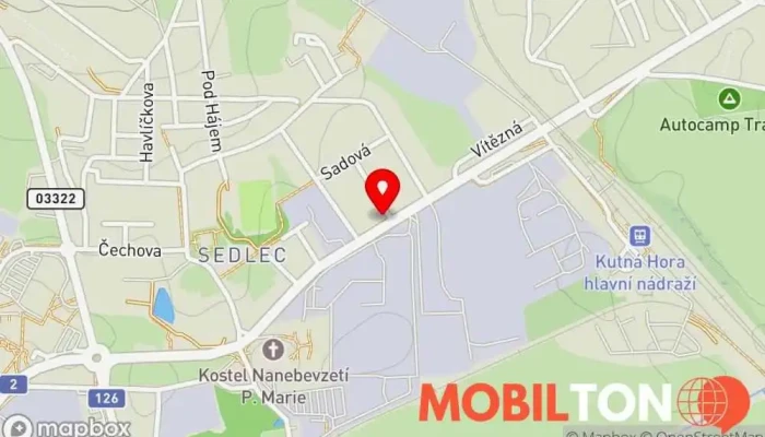 mapa KÁ-BISTRO Sedlec Rychlé občerstvení v Sedlec