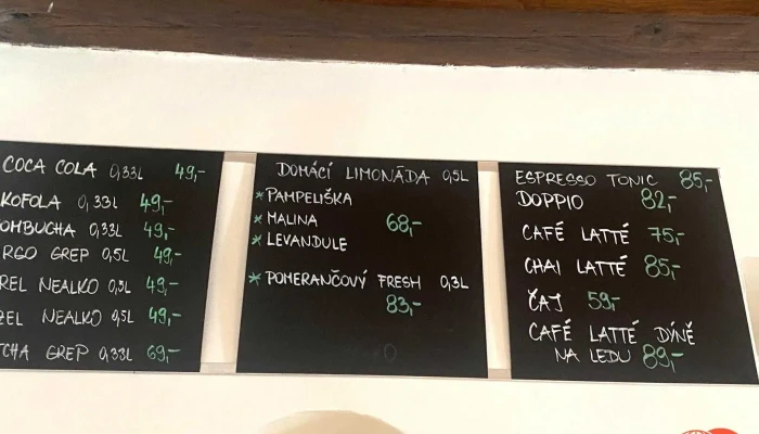 Kafe Bistro Ej Menu - Pražská 15