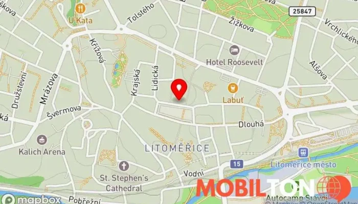 mapa kafe doma Kavárna / Čajovna, Snídaňová restaurace, Restaurace v Město
