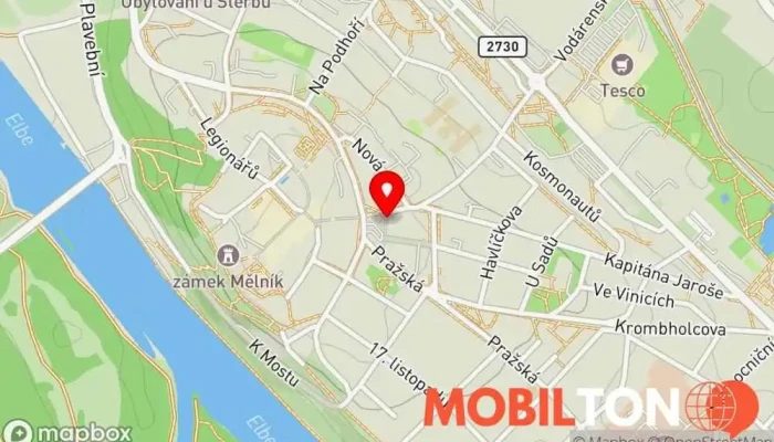 mapa Kafe Mělník - Šestihran Stánek s kávou, Kavárna / Čajovna v nám. Karla IV.