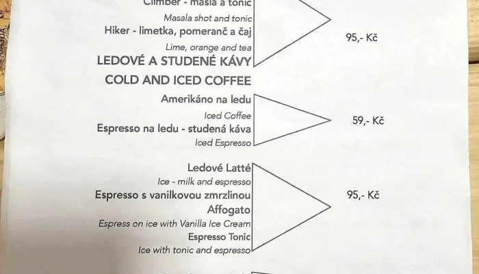 Kafe Na Mape Opet Otevreno Menu - Podmokly
