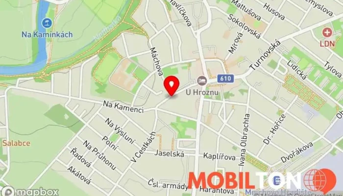 mapa Kafé Ořech Kavárna / Čajovna, Penzion, Kulturní centrum v Poříčská 1612
