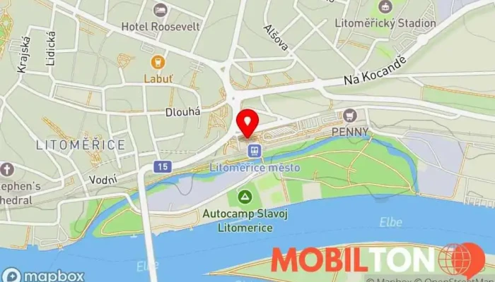 mapa Kafe Stánek + Kavárna a bar v Ostrovní 465