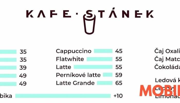 Kafe Stanek Menu - Nádražní 55